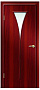 Дверь 1/1 Модерн орех итальянский стекло Рюмка белое Дверная Линия
