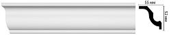 Плинтус потолочный под покраску D108 Decomaster