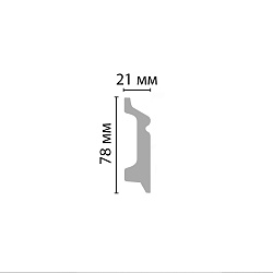Плинтус окрашенный D122-84 ECO LINE Decomaster
