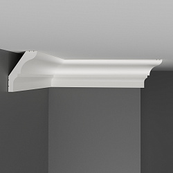 Плинтус потолочный под покраску D112 Decomaster