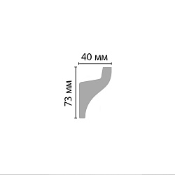 Плинтус потолочный окрашенный D506-115 Decomaster