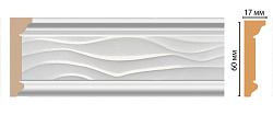 Плинтус потолочный окрашенный D219-114 Decomaster
