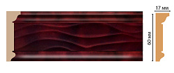 Плинтус потолочный окрашенный D219-62 Decomaster