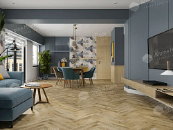 ПВХ-плитка клеевая Дуб Кастор Parquet ALPINE FLOOR ЕСО 16-34