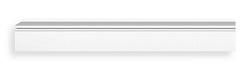 Плинтус окрашенный D122-115 WHITE LINE Decomaster