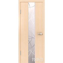Дверь Токио Standart дуб беленый стекло ВФД